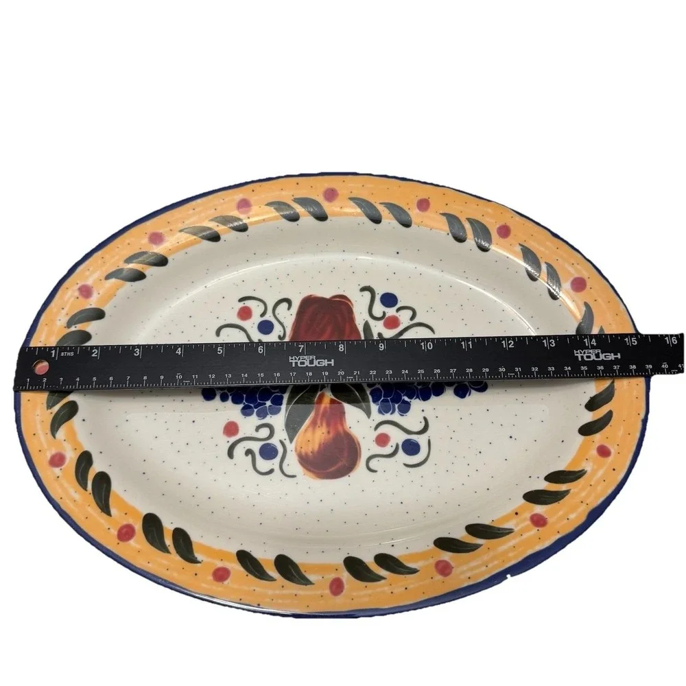 Buffalo China Large‎ Ceramic Oval Serving Platter Restaurant Ware 15